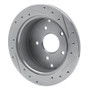 R1 04-04 Pontiac GTO Rear Left Drilled & Slotted Silver Brake Rotor