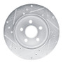 R1 88-88 Pontiac Fiero Rear Right Front Right Drilled & Slotted Silver Brake Rotor