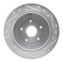 R1 92-97 Subaru SVX Rear Left Drilled & Slotted Silver Brake Rotor