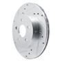 R1 88-88 Pontiac Fiero Front Left Rear Left Drilled & Slotted Silver Brake Rotor