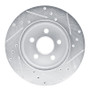 R1 88-88 Pontiac Fiero Front Left Rear Left Drilled & Slotted Silver Brake Rotor