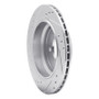 R1 96-03 BMW 528I Rear Right Drilled & Slotted Silver Brake Rotor