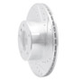 R1 96-03 BMW 528I Front Right Drilled & Slotted Silver Brake Rotor