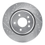 R1 95-03 BMW Z8 Rear Left Drilled & Slotted Silver Brake Rotor