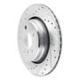 R1 95-03 BMW Z8 Rear Left Drilled & Slotted Silver Brake Rotor