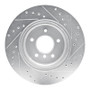R1 95-03 BMW Z8 Rear Left Drilled & Slotted Silver Brake Rotor