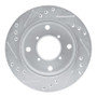 R1 89-01 Chevrolet Metro Front Right Drilled & Slotted Silver Brake Rotor