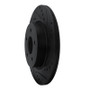 R1 19-24 Infiniti QX50 Rear Right Drilled & Slotted Black Brake Rotor