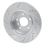 R1 95-02 BMW M3 Left Rear Drilled & Slotted Silver Brake Rotor