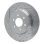 R1 11-15 VPG MV-1 Rear Left Drilled & Slotted Silver Brake Rotor