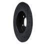 R1 19-25 Nissan ALTIMA Rear Left Drilled & Slotted Black Brake Rotor