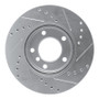 R1 91-06 BMW 323I Front Left Drilled & Slotted Silver Brake Rotor