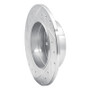 R1 88-91 BMW M3 Rear Right Drilled & Slotted Silver Brake Rotor