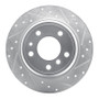 R1 89-95 BMW 525I (USA/Canada) Rear Right Drilled & Slotted Silver Brake Rotor