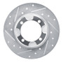 R1 85-91 Dodge COLT Front Left Drilled & Slotted Silver Brake Rotor