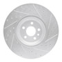 R1 20-25 Jaguar E-Pace Front Left Drilled & Slotted Silver Brake Rotor