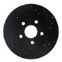 R1 82-82 Buick CENTURY Front Right Drilled & Slotted Black Brake Rotor
