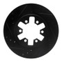 R1 85-12 Nissan NP300 (Mexico) Front Left Drilled & Slotted Black Brake Rotor