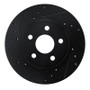 R1 82-82 Buick CENTURY Front Left Drilled & Slotted Black Brake Rotor