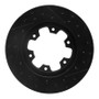 R1 83-85 Nissan 720 DATSUN Front Left Drilled & Slotted Black Brake Rotor