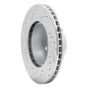 R1 82-89 BMW 535I Front Right Drilled & Slotted Silver Brake Rotor