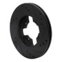 R1 84-86 Nissan 300ZX Front Left Drilled & Slotted Black Brake Rotor