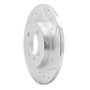 R1 84-85 BMW 318I Front Right Drilled & Slotted Silver Brake Rotor