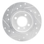 R1 84-85 BMW 318I Front Right Drilled & Slotted Silver Brake Rotor