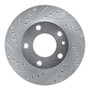 R1 76-82 BMW 528I Front Left Drilled & Slotted Silver Brake Rotor
