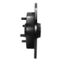 R1 88-88 Nissan Maxima Rear Left Drilled & Slotted Black Brake Rotor