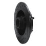 R1 88-88 Nissan Maxima Rear Left Drilled & Slotted Black Brake Rotor