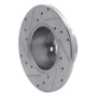 R1 77-83 BMW 320I (USA/Canada) Front Right Drilled & Slotted Silver Brake Rotor