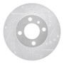 R1 76-77 BMW 320I (USA/Canada) Front Right Drilled & Slotted Silver Brake Rotor