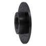 R1 80-83 Nissan 200SX Front Right Drilled & Slotted Black Brake Rotor