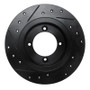 R1 82-86 Nissan Pulsar NX Front Right Drilled & Slotted Black Brake Rotor
