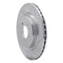 R1 13-25 Land Rover Defender 90 Rear Right Drilled & Slotted Silver Brake Rotor