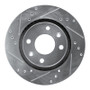 R1 89-91 Peugeot 405 Front Left Drilled & Slotted Silver Brake Rotor