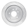 R1 02-06 Infiniti M45 Rear Left Drilled & Slotted Silver Brake Rotor