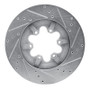 R1 09-12 Chevrolet Colorado Front Left Drilled & Slotted Silver Brake Rotor