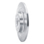 R1 19-25 Volvo XC40 Rear Left Drilled & Slotted Silver Brake Rotor