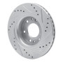 R1 06-09 Buick Rainier Front Left Drilled & Slotted Silver Brake Rotor