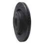 R1 12-18 Jeep Wrangler Front Left Drilled & Slotted Black Brake Rotor