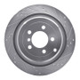 R1 06-12 Land Rover Range Rover Rear Right Drilled & Slotted Silver Brake Rotor