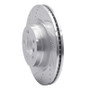 R1 06-09 Land Rover Range Rover Front Left Drilled & Slotted Silver Brake Rotor