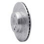 R1 03-05 Land Rover Range Rover Front Left Drilled & Slotted Silver Brake Rotor