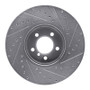 R1 03-05 Land Rover Range Rover Front Left Drilled & Slotted Silver Brake Rotor