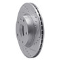 R1 02-05 Land Rover Freelander Front Right Drilled & Slotted Silver Brake Rotor