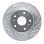 R1 88-89 Chevrolet C3500 Front Right Drilled & Slotted Silver Brake Rotor