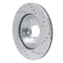 R1 88-89 Chevrolet C3500 Front Left Drilled & Slotted Silver Brake Rotor