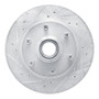 R1 88-96 Chevrolet C2500 Front Left Drilled & Slotted Silver Brake Rotor